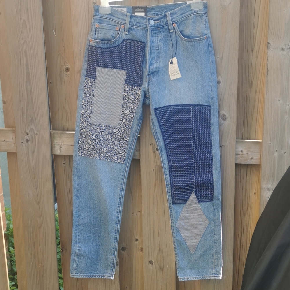Levis patchwork 501 Jeans/Denim/Pants/Trousers Brand New